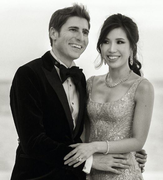 Elaine Andriejanssen with her husband Eduardo Saverin